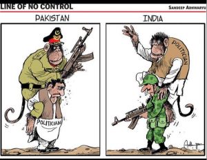 टाइम्स ऑफ़ इंडिया में संदीप अधवार्व्यु का कार्टून।