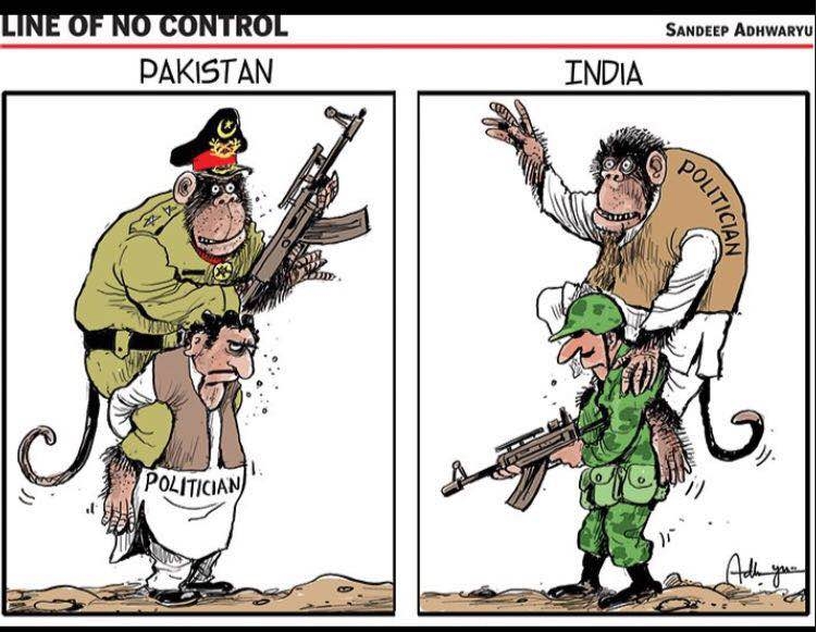 टाइम्स ऑफ़ इंडिया में संदीप अधवार्व्यु का कार्टून।